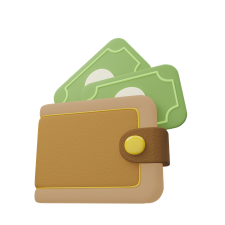 Wallet Money  3D Icon