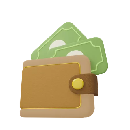 Wallet Money  3D Icon