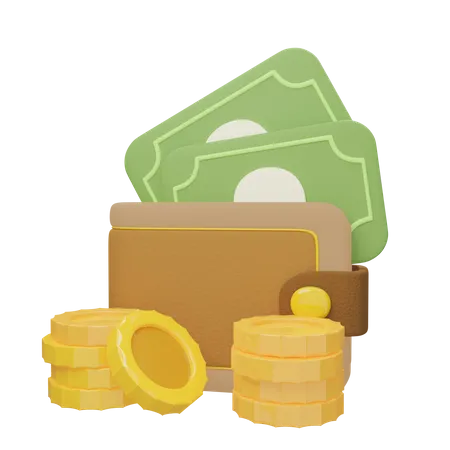 Wallet Money  3D Icon