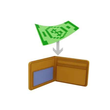 Wallet Money  3D Icon