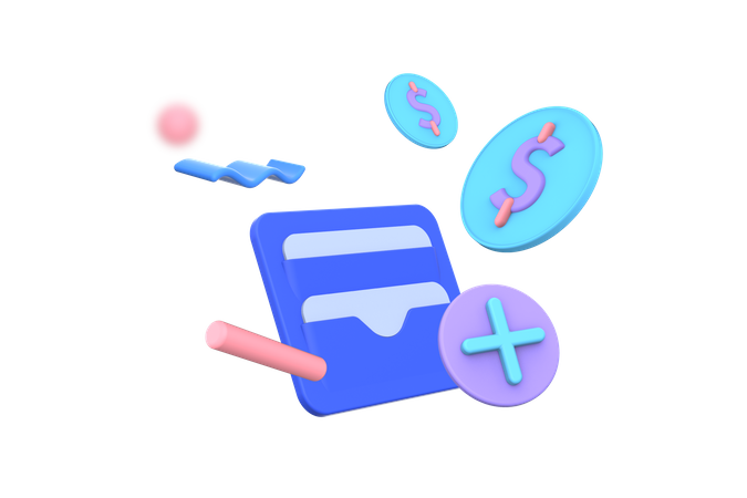 Wallet money  3D Icon