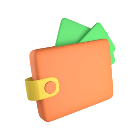 Wallet Money  3D Illustration