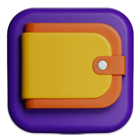 Wallet Money Storage  3D Icon