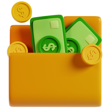 Wallet of Opportunities  3D Icon