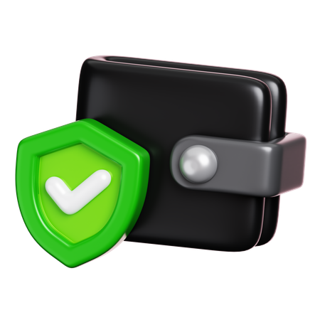 Wallet Security  3D Icon