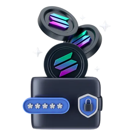 Wallet Security  3D Icon