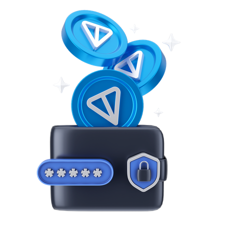 Wallet Security  3D Icon