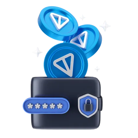 Wallet Security  3D Icon