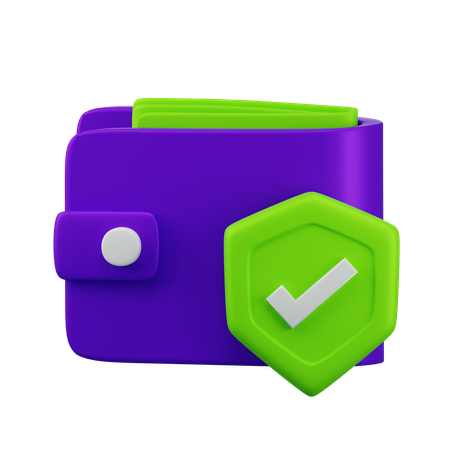 Wallet Security  3D Icon