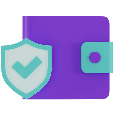 Wallet Security  3D Icon