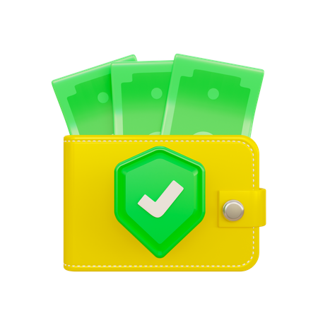 Wallet Security  3D Icon