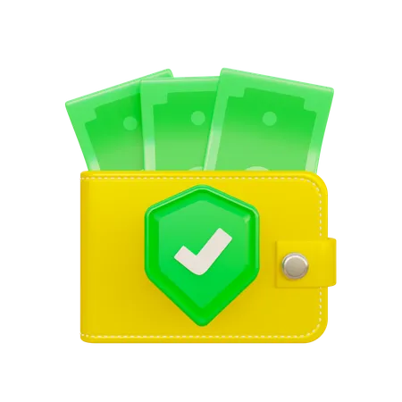 Wallet Security  3D Icon