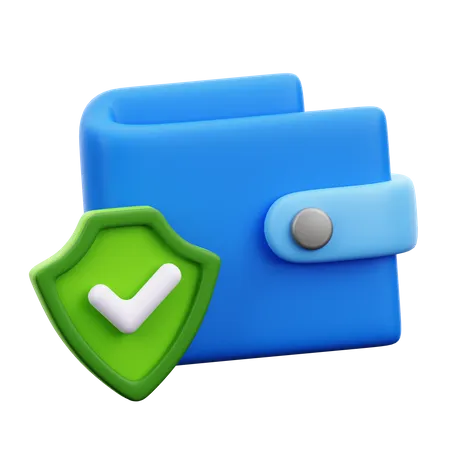 Wallet Security  3D Icon