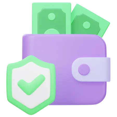 Wallet Security  3D Icon