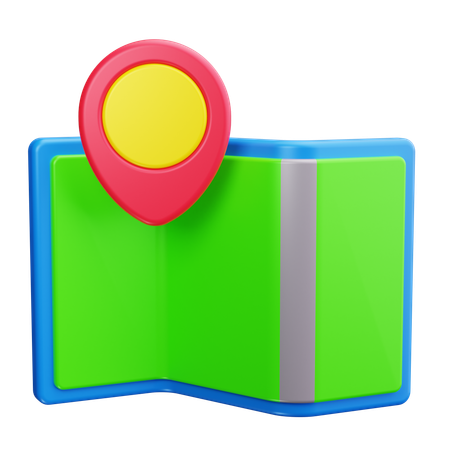 Wanderkarte  3D Icon