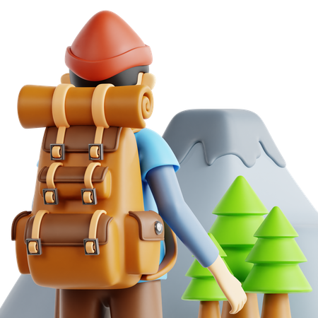 Wandern  3D Icon