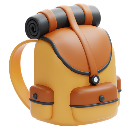 Wanderrucksack  3D Icon