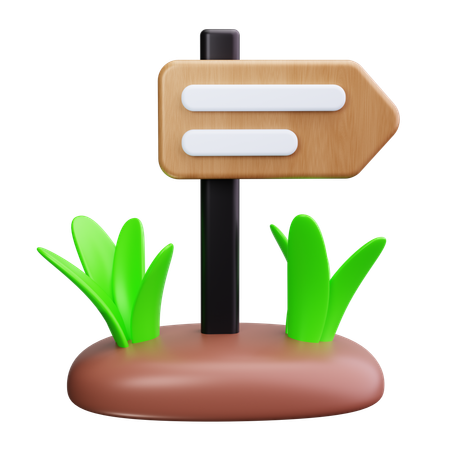 Wanderweg  3D Icon