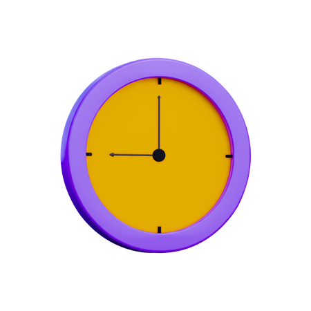 Wanduhr  3D Icon