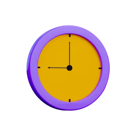 Wanduhr  3D Illustration