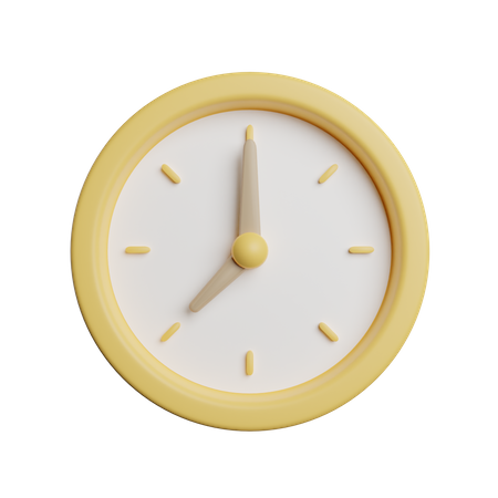 Wanduhr  3D Illustration