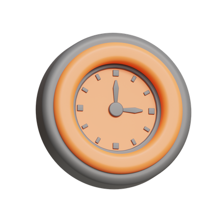 Wanduhr  3D Icon