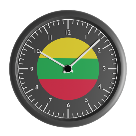 Wanduhr mit der Flagge von Aero  3D Icon