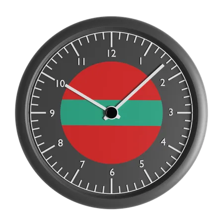 Wanduhr mit der Flagge Transnistriens  3D Icon