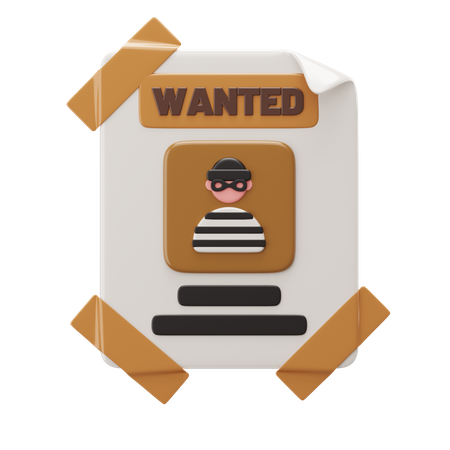 Wanted  3D Icon