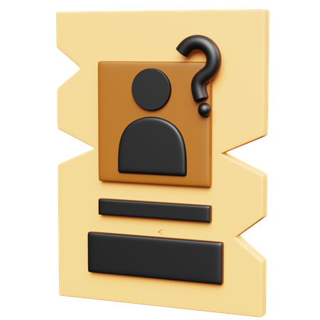 Wanted  3D Icon