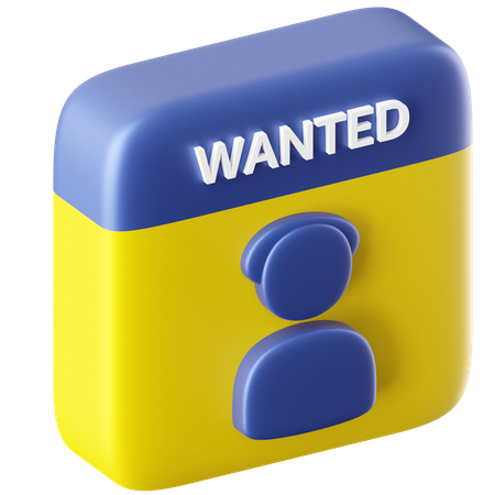 Wanted  3D Icon