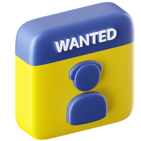 Wanted  3D Icon