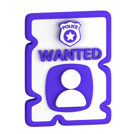 Wanted  3D Icon