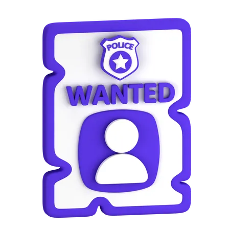 Wanted  3D Icon