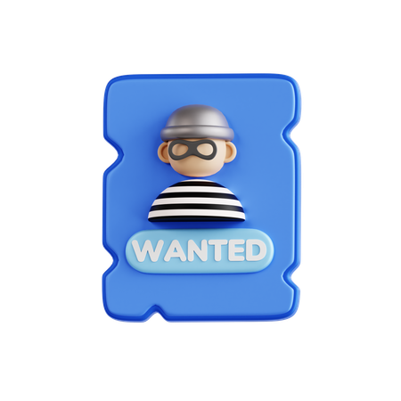 Wanted  3D Icon