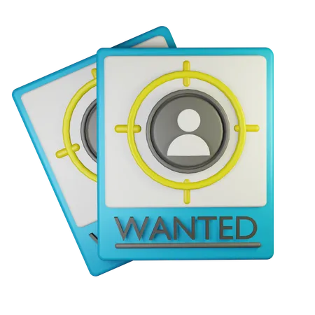 Wanted  3D Icon