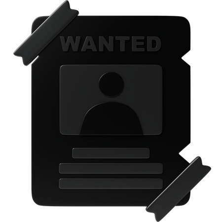 Wanted  3D Icon