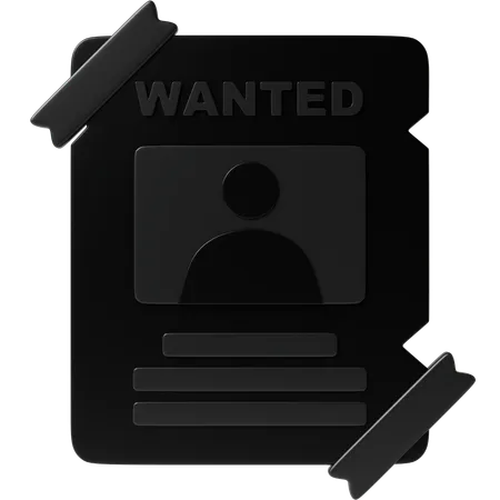 Wanted  3D Icon