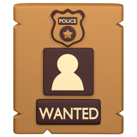 Wanted  3D Icon