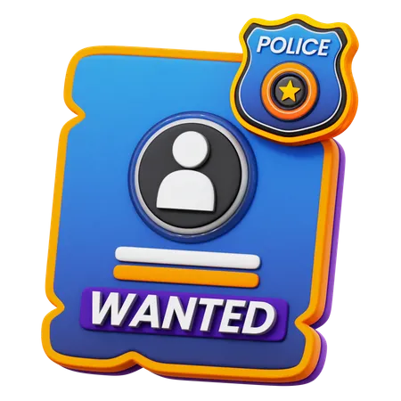 Wanted Poster  3D Icon