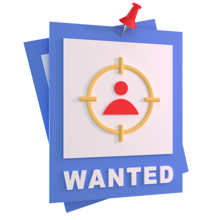 Wanted Poster  3D Icon