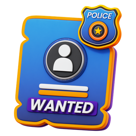 Wanted Poster  3D Icon