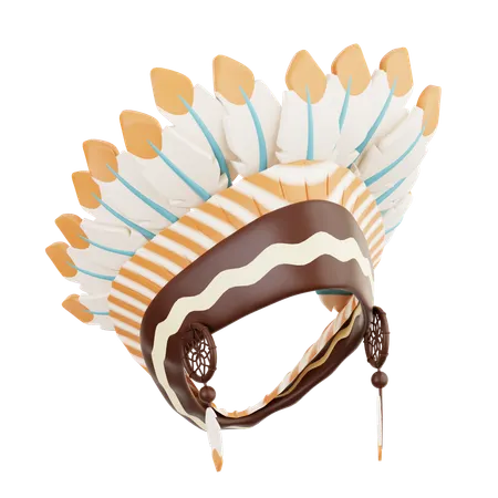 War Bonnet Mask  3D Icon