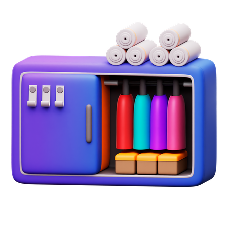 Wardrobe  3D Icon