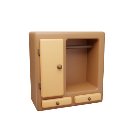 Wardrobe Cabinet  3D Icon