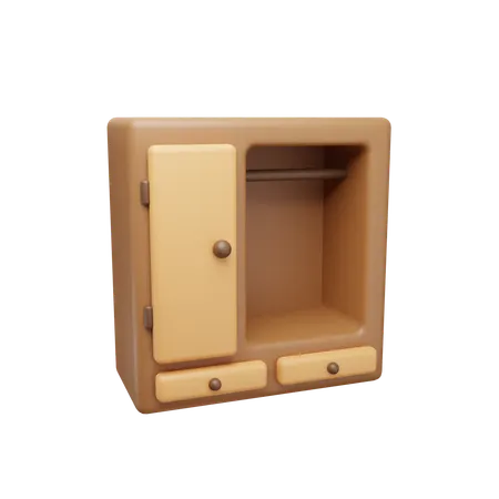 Wardrobe Cabinet  3D Icon