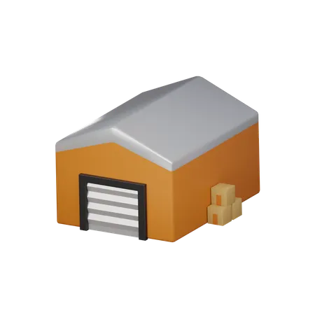 Warehouse 3 D Icon 3D Icon