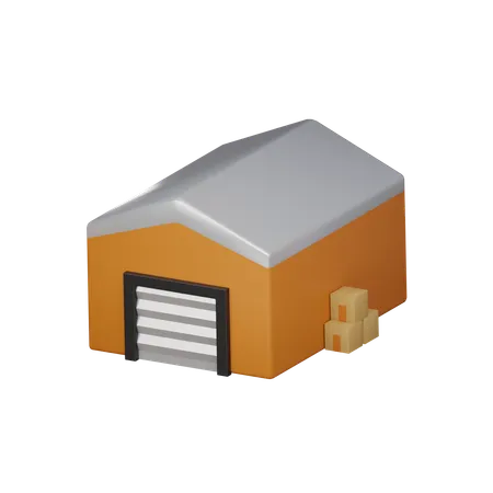 Warehouse  3D Icon