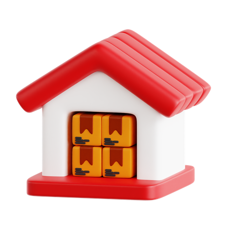 倉庫  3D Icon