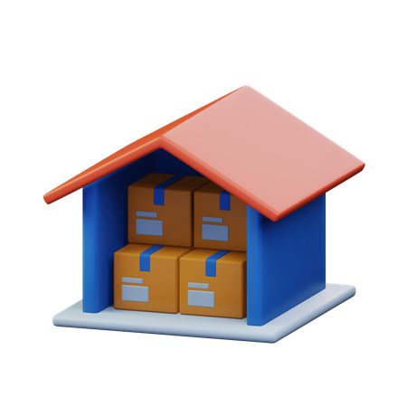 Warehouse  3D Icon